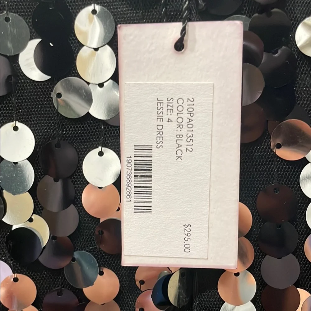 🖤🩶 NWT Milly  Sequin Jessie Dress - Picture 9 of 10